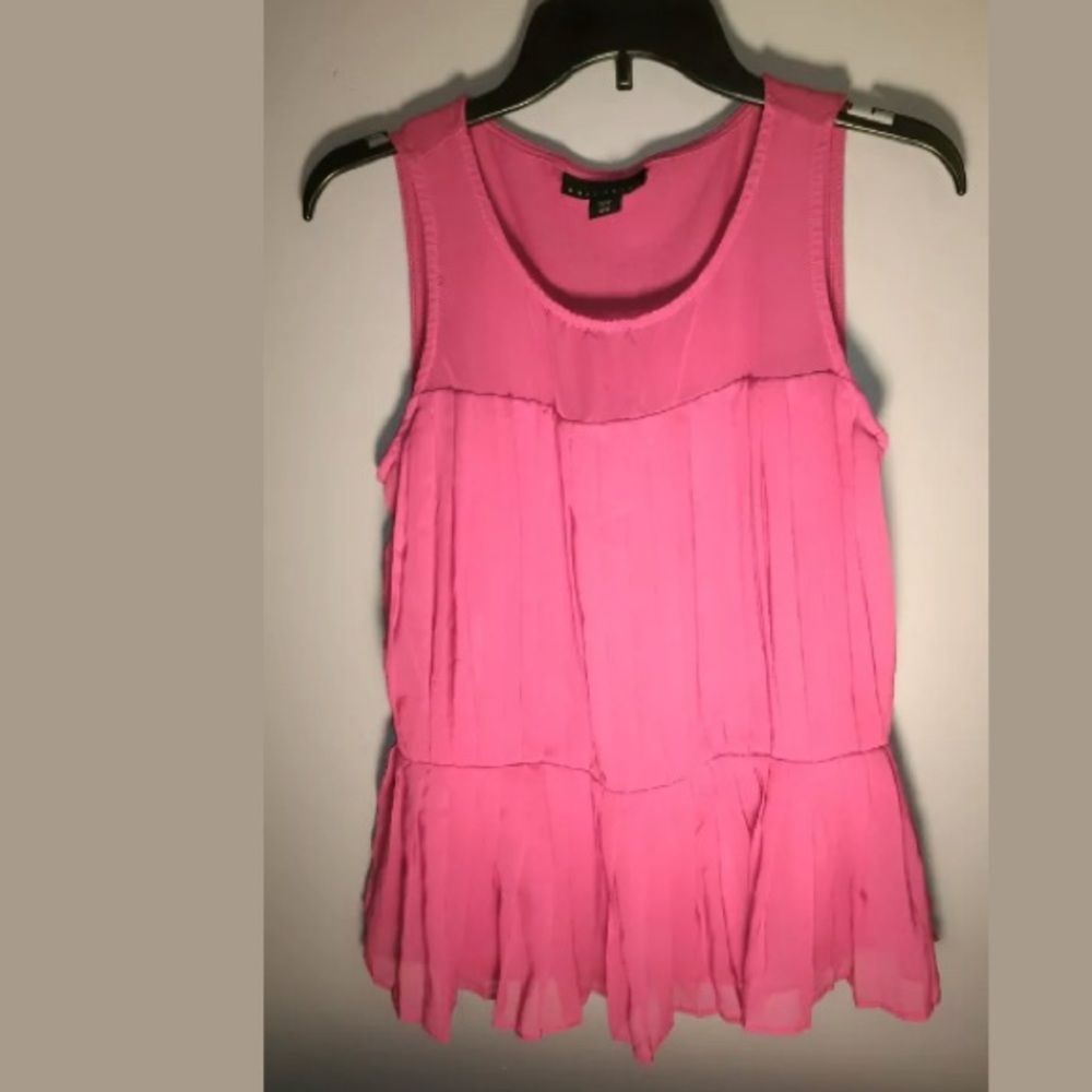 Attention Dress Blouse Medi Fuchsia sleeveless Top